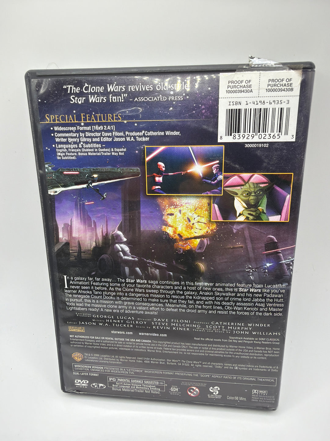DVD- Star Wars The Clone Ward