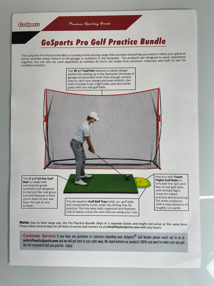 GoSports Pro Golf Practice Bundle
