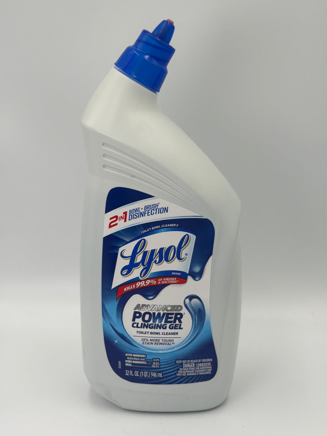 Lysol Advanced Power Clinging Gel Toilet Bowl Cleaner 32oz