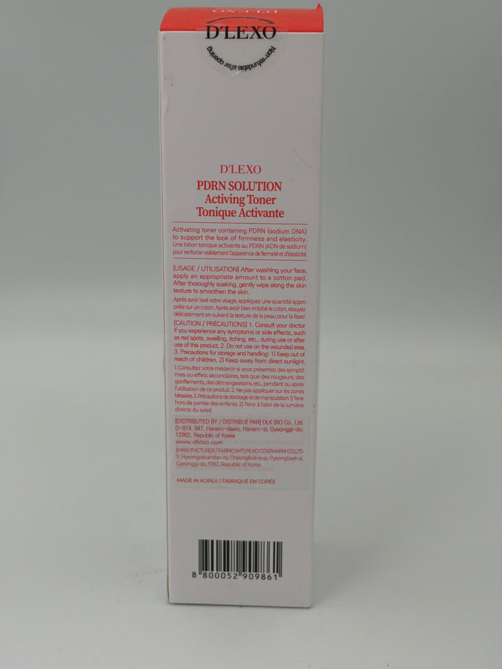 D'LEXO PDRN Solution- Activing Toner 6.76 fl oz