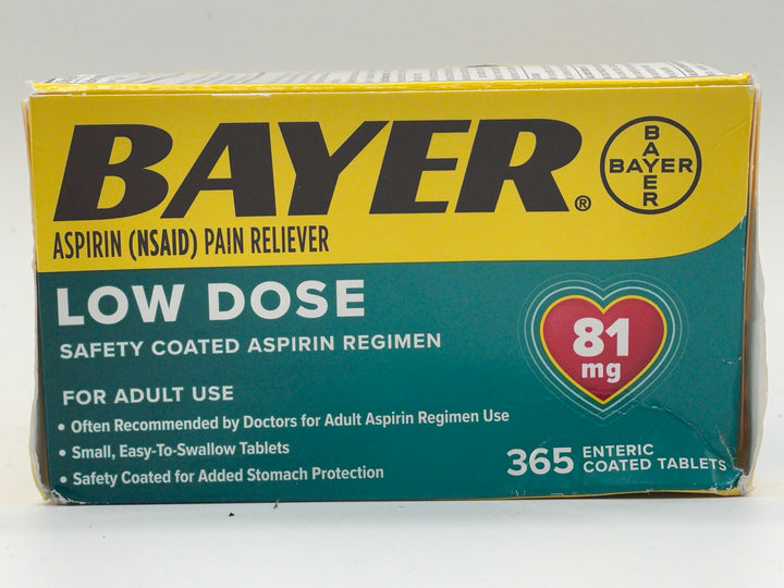 Bayer Aspirin Regimen Low Dose 81mg., 365 Enteric Tablets