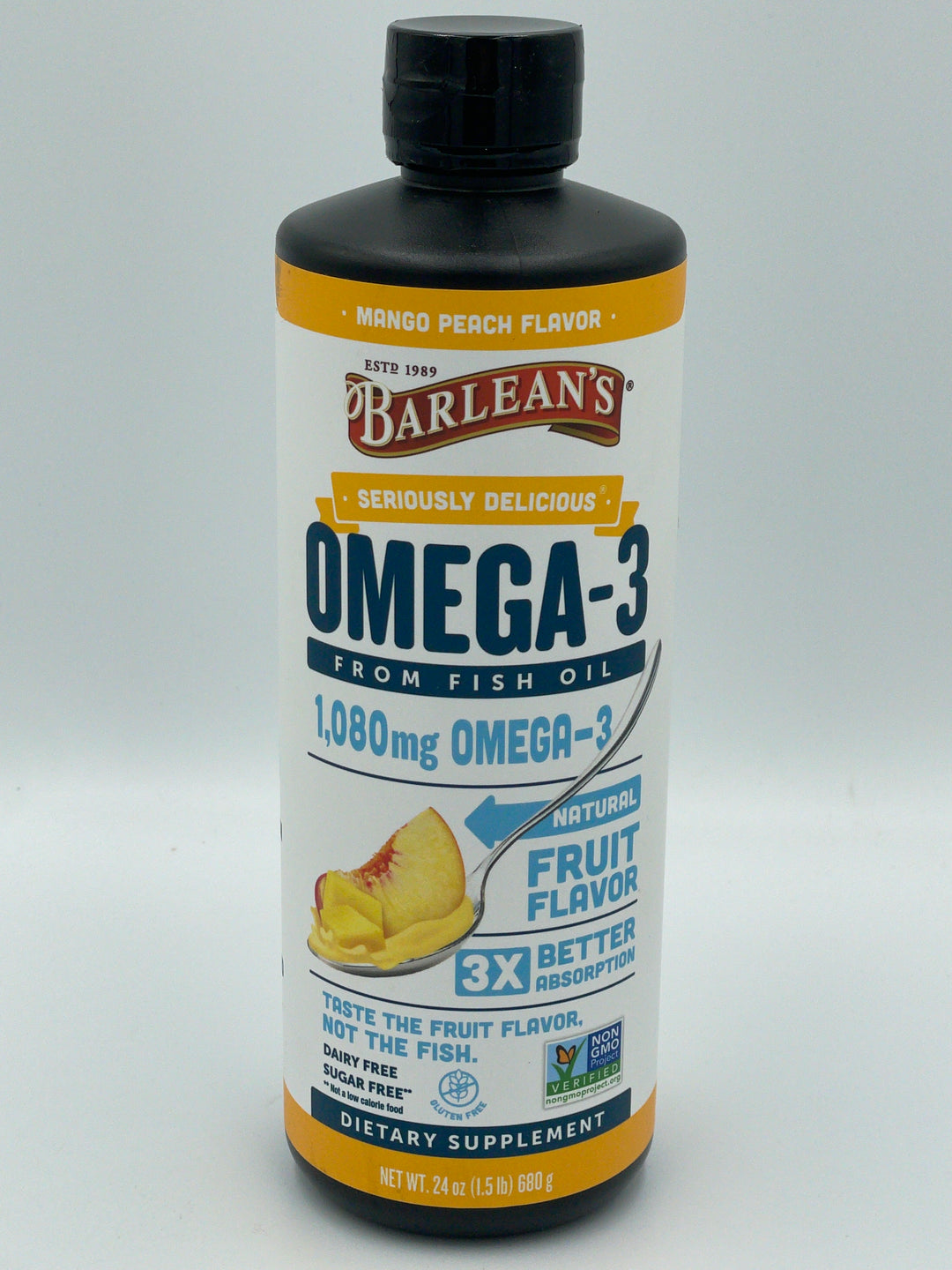 Barlean's Omega 3 Fish Oil Liquid Supplement