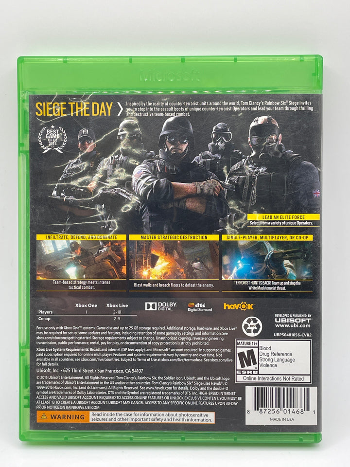XBOX ONE - Tom Clancy’s Rainbow Six Siege