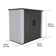 Lifetime Outdoor Utility Storage Shed - 75"x 43"x 69"