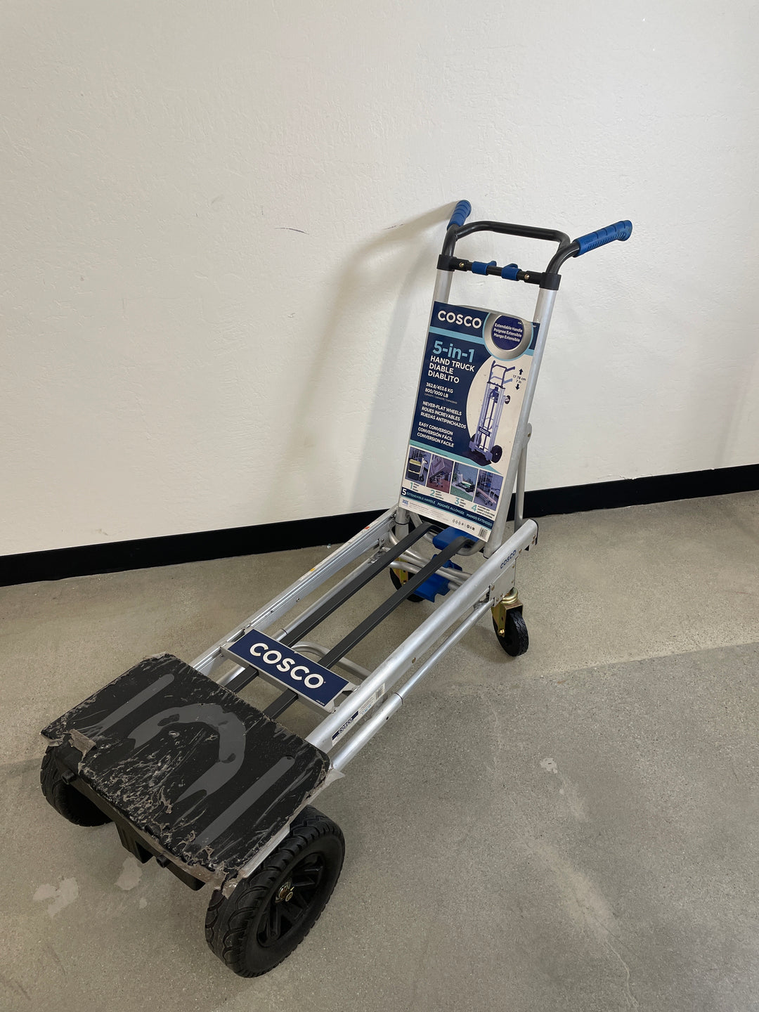 Cosco 5 in 1 Convertible Hand Truck with 3 Position Extendable Handle