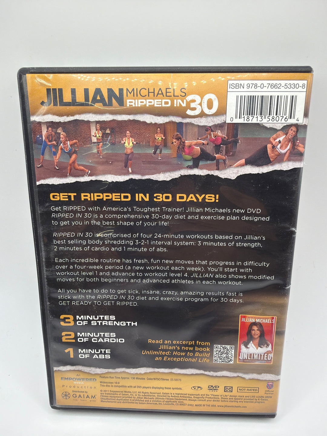 DVD - Jillian Michaels- Ripped In 30