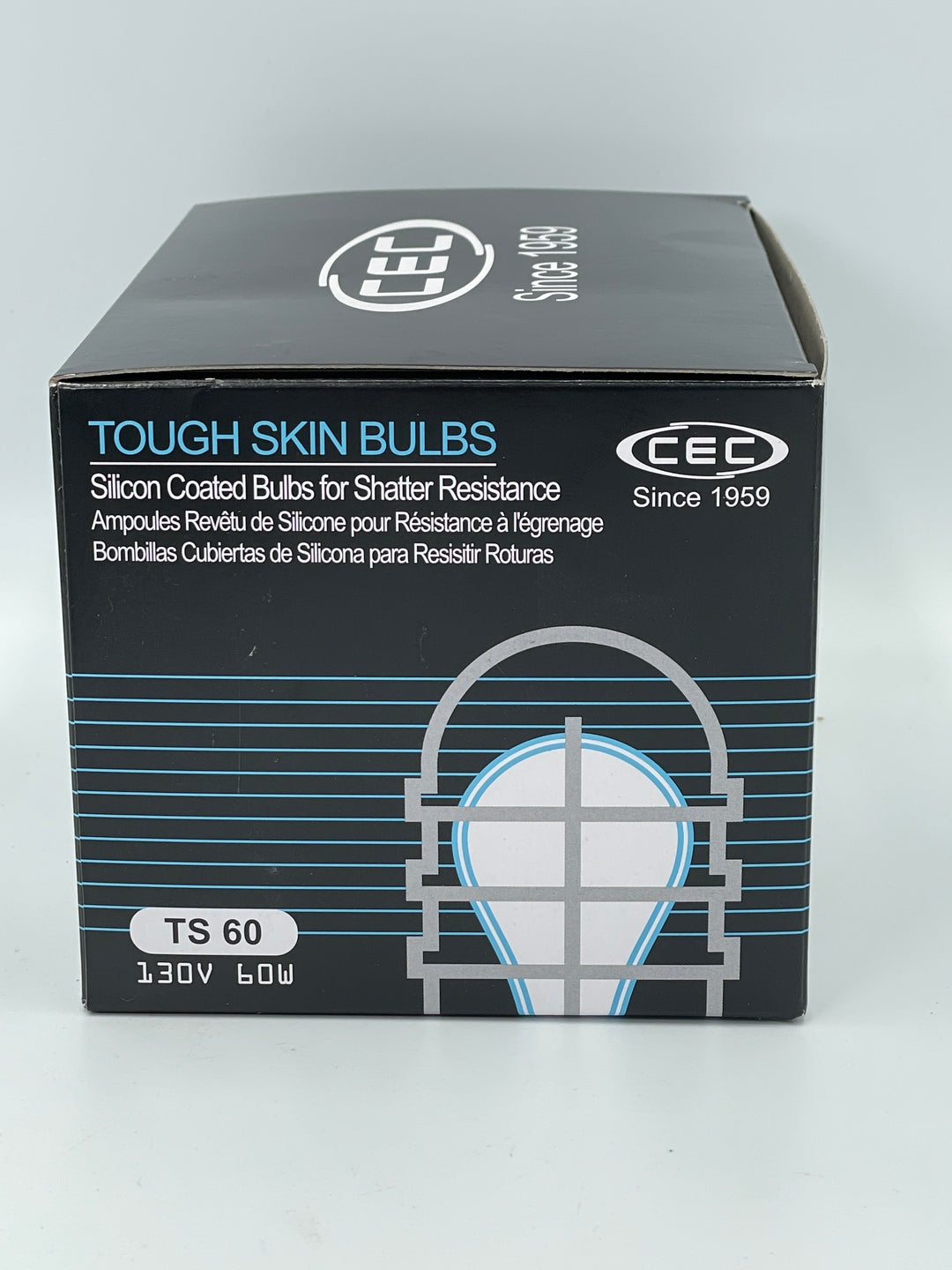 CEC Tough Skin Bulbs, 130V  60W - 6 pack
