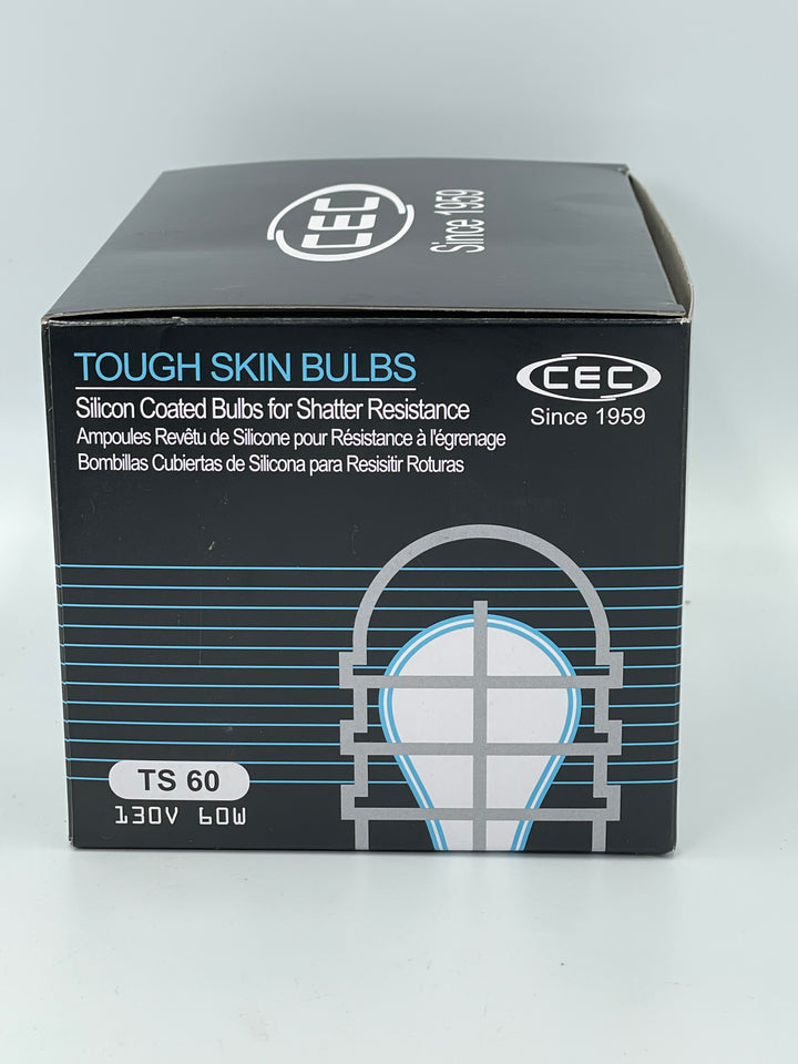 CEC Tough Skin Bulbs, 130V  60W - 6 pack