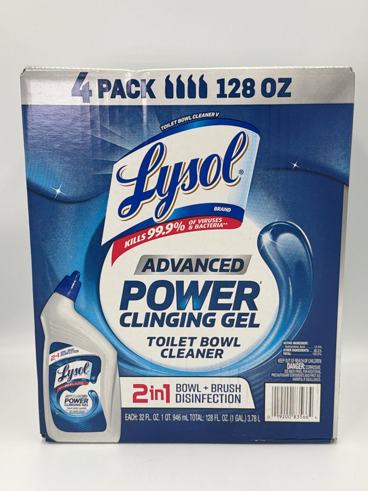 Lysol Advanced Power Clinging Gel Toilet Bowl Cleaner 32oz