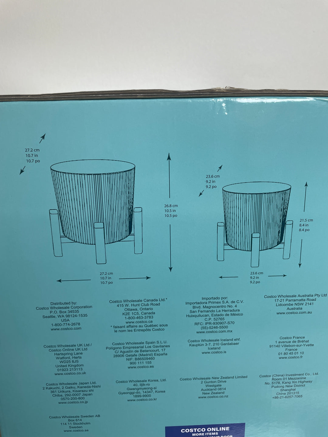 Ceramic Planters with Bamboo Stands