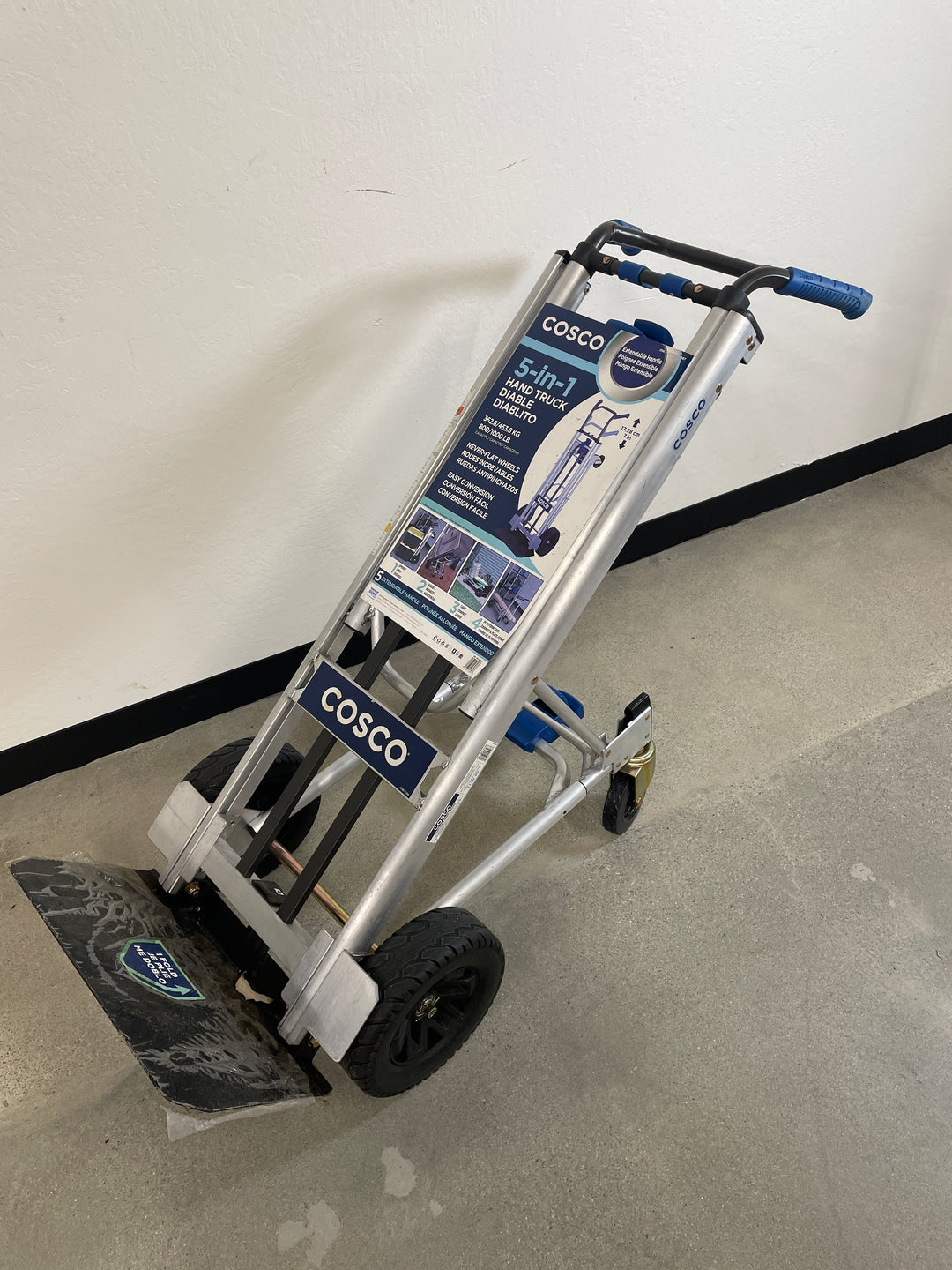 Cosco 5 in 1 Convertible Hand Truck with 3 Position Extendable Handle