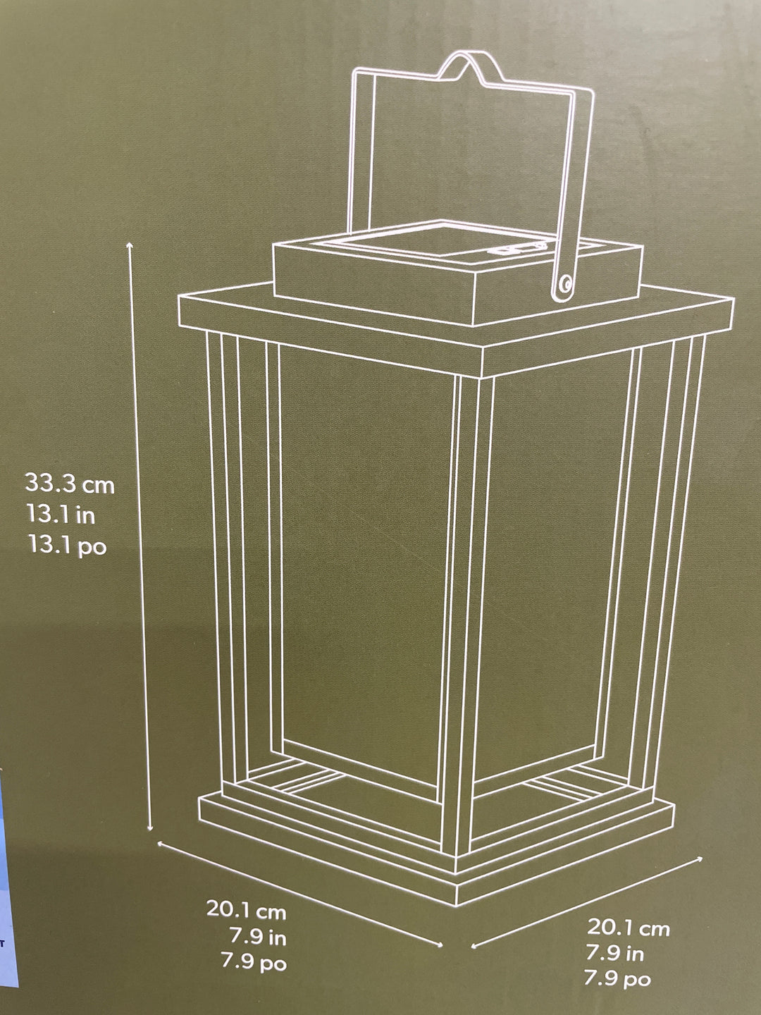 Solar LED Revere Lantern