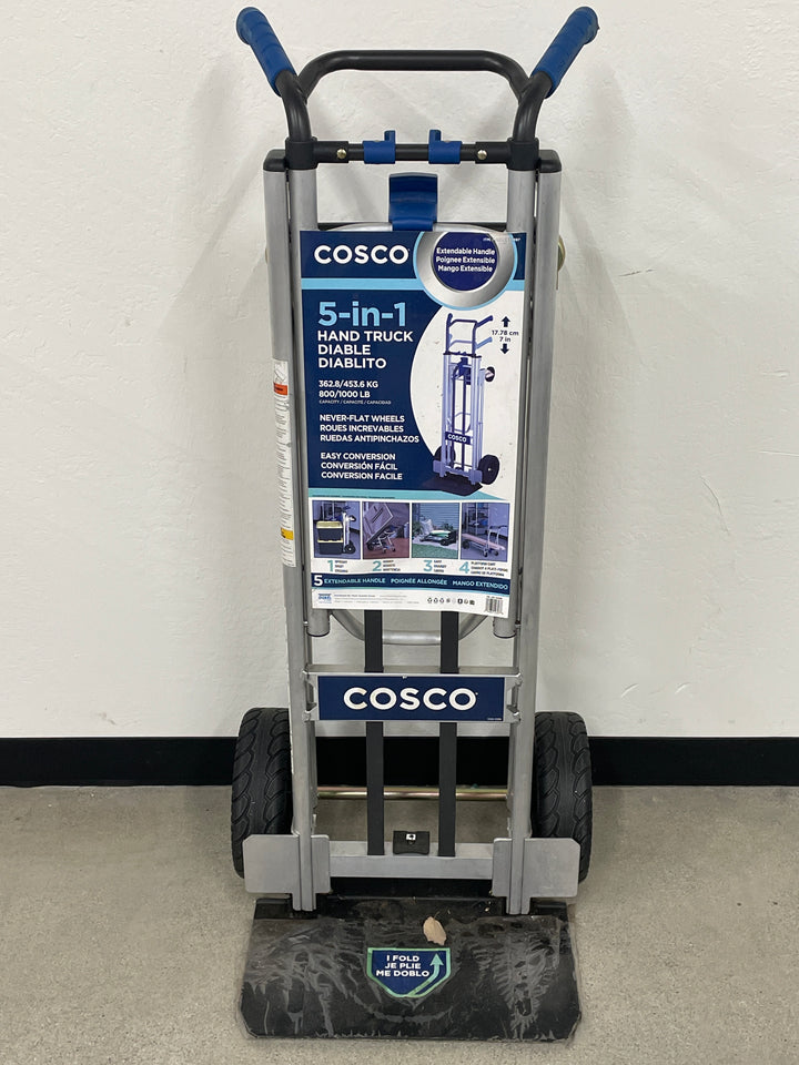 Cosco 5 in 1 Convertible Hand Truck with 3 Position Extendable Handle