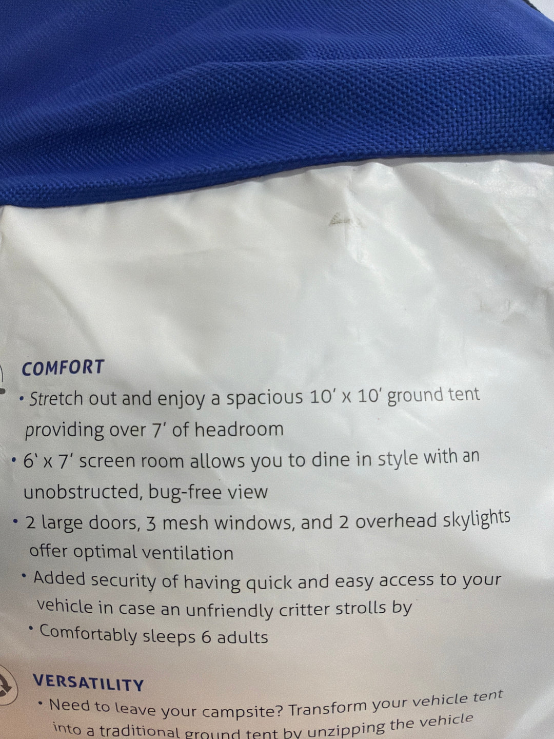 Napier Sportz SUV Tent 10’ x 10’