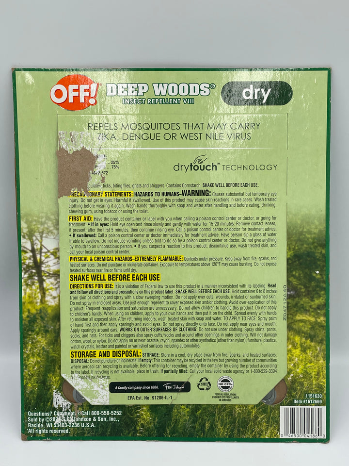OFF Deep Wood Insect Repellent (set of 3)