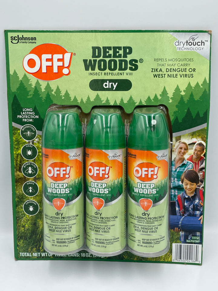 OFF Deep Wood Insect Repellent (set of 3)