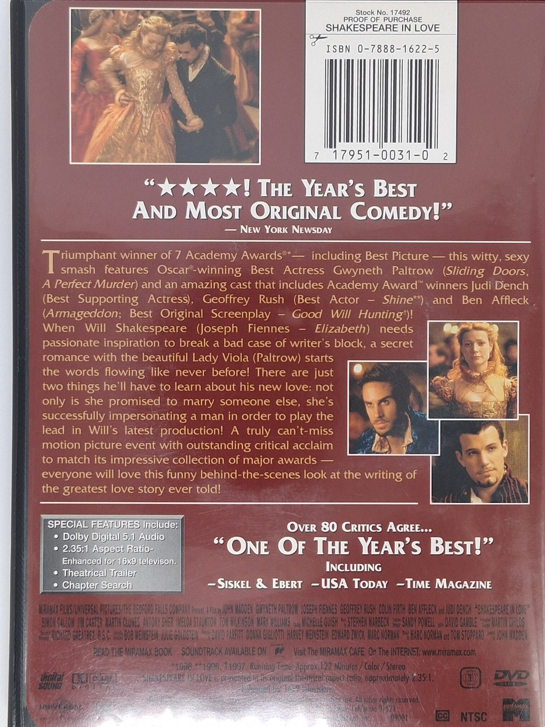 DVD - Shakespeare in Love