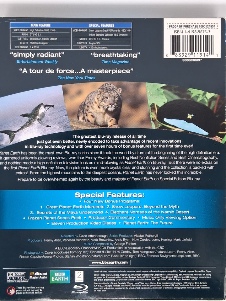 Blu-ray - planet earth (BBC Earth)