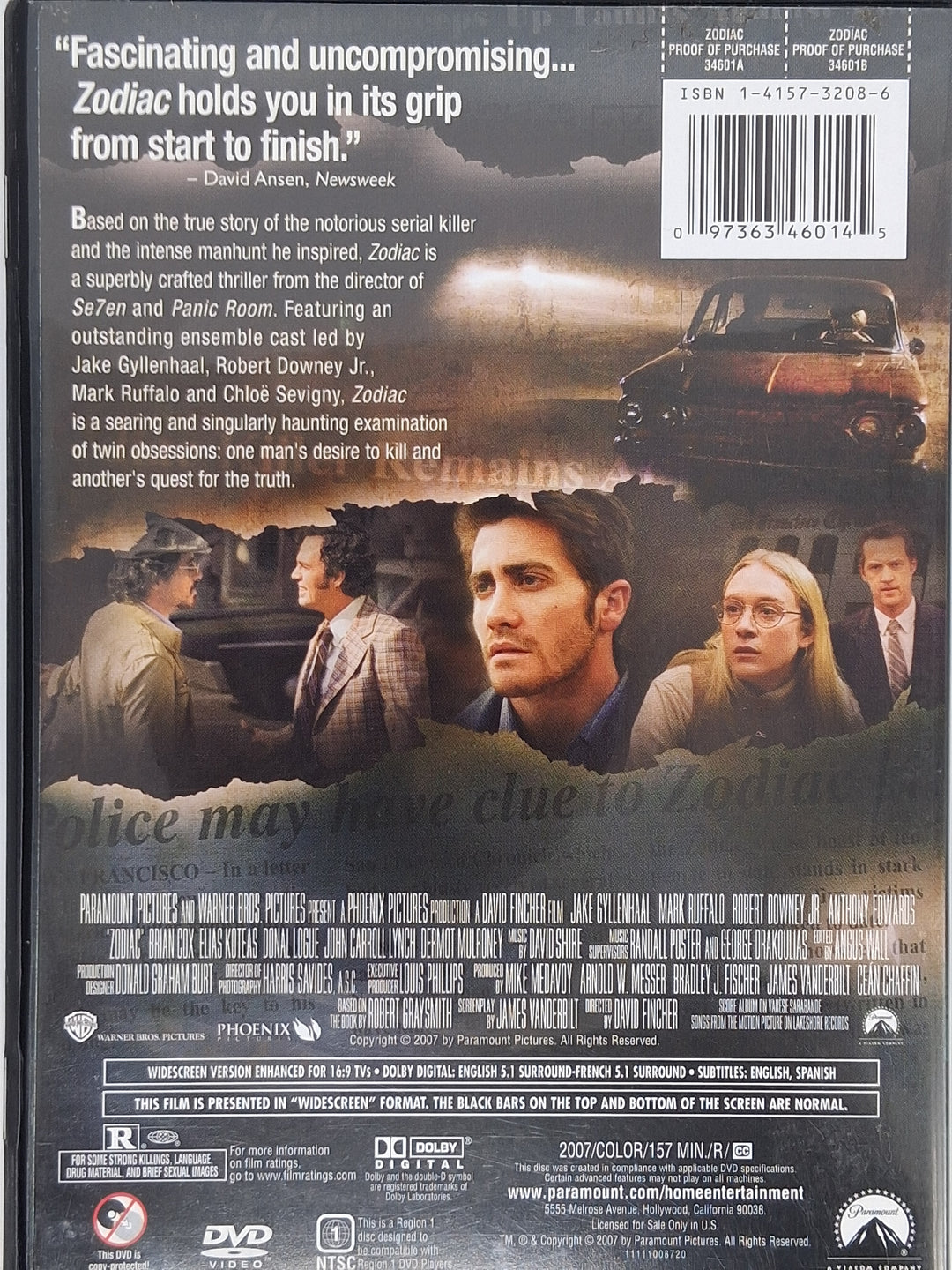 DVD - Zodiac