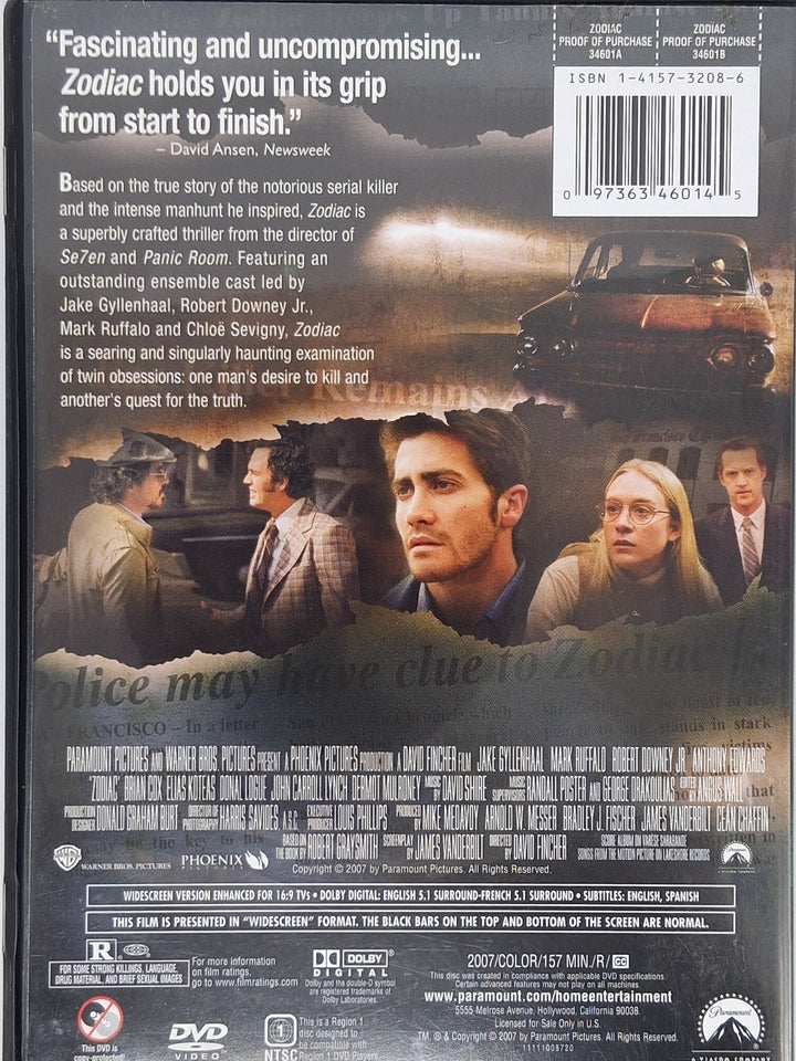 DVD - Zodiac