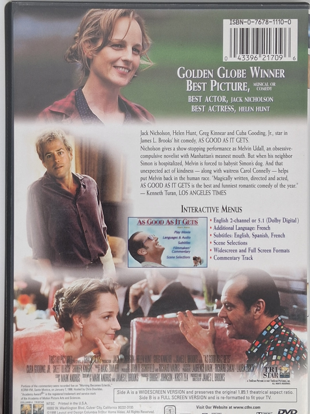DVD - As Good As It Gets