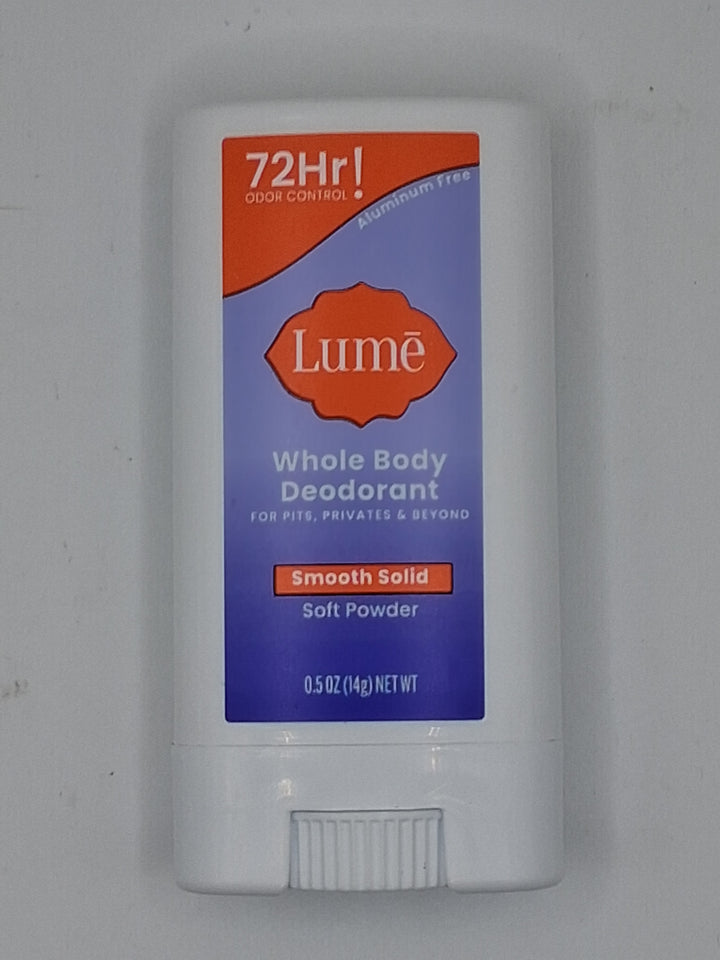 Lume Whole Body Soft Powder Deodorant, 0.5 oz