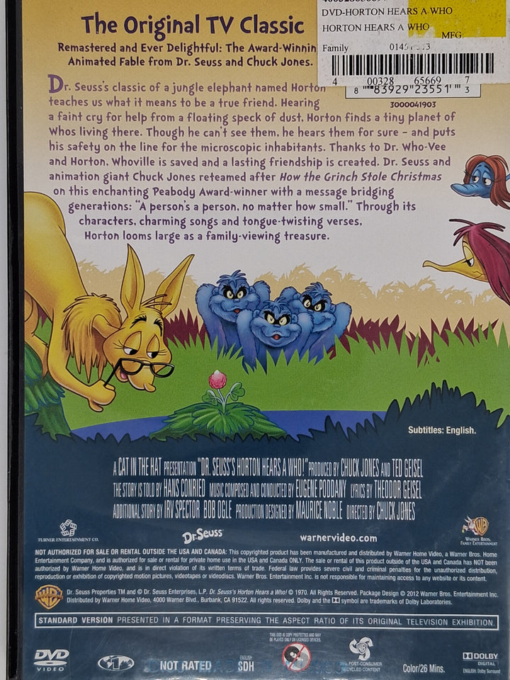 DVD - Dr. Suess's - Horton Hears A Who!
