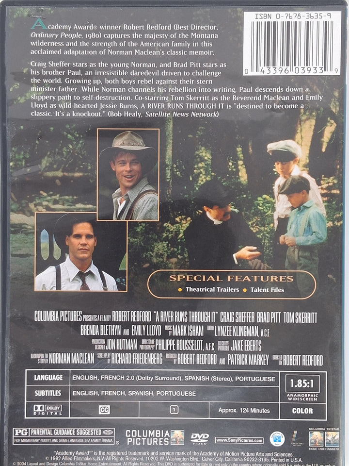 DVD - River Runs Through It