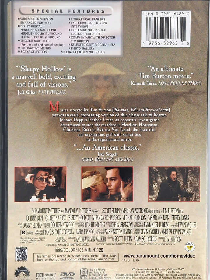 DVD - Sleepy Hollow