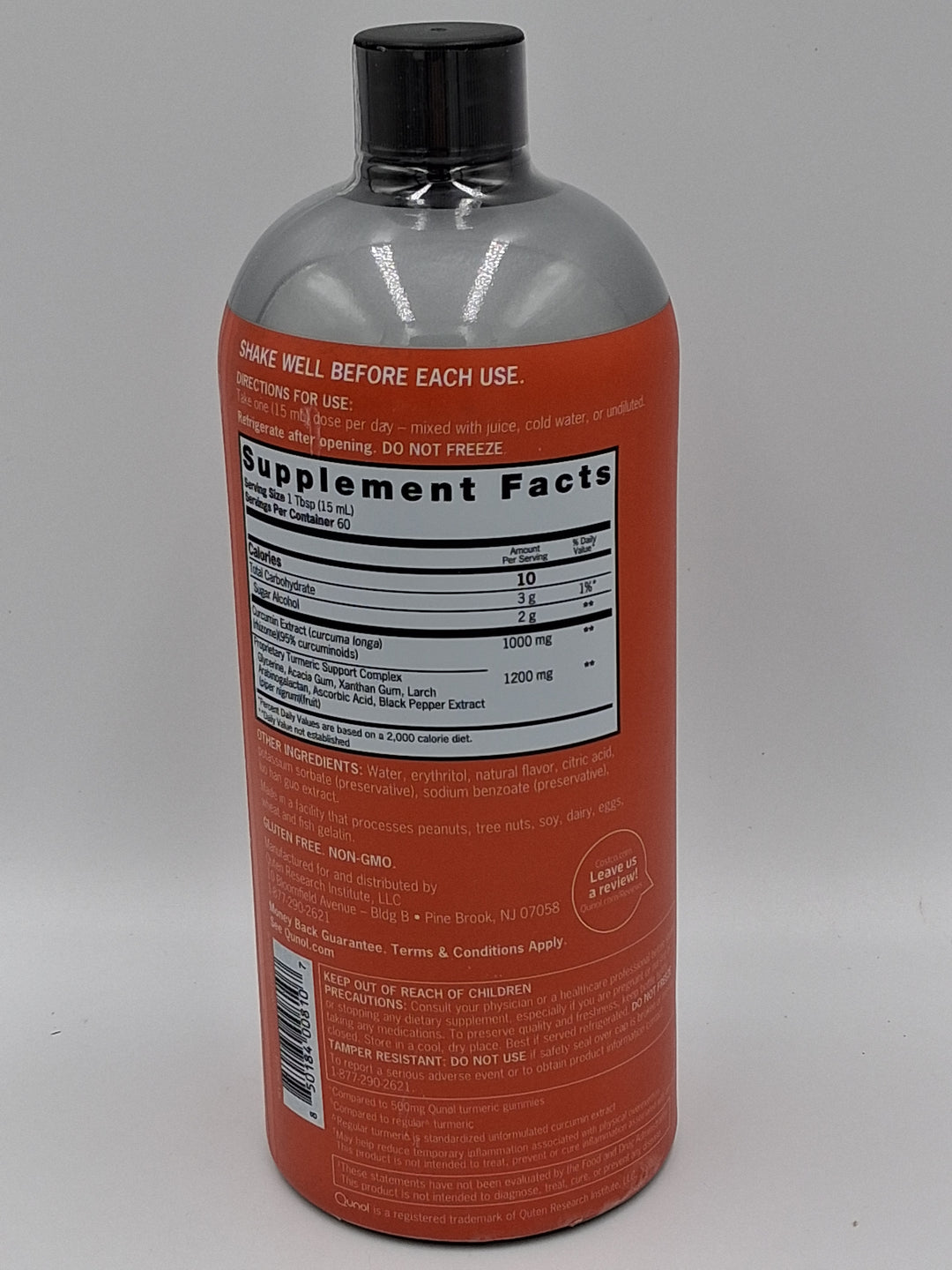 Qunol Liquid Turmeric 1000 mg, 30.4 fl oz