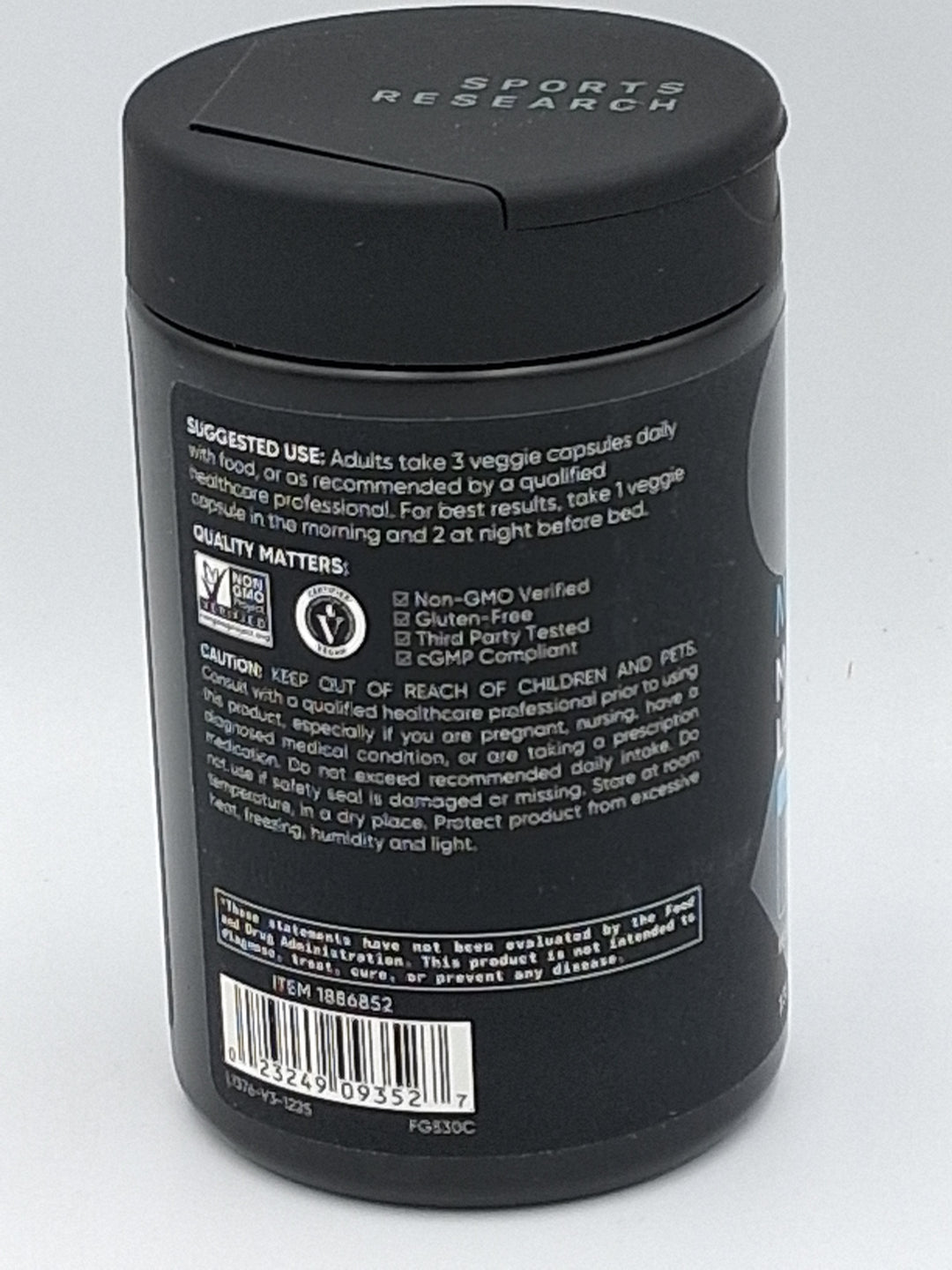 Sports Research Magtein Magnesium L-Threonate, 2000 mg, 135 Veggie Capsules