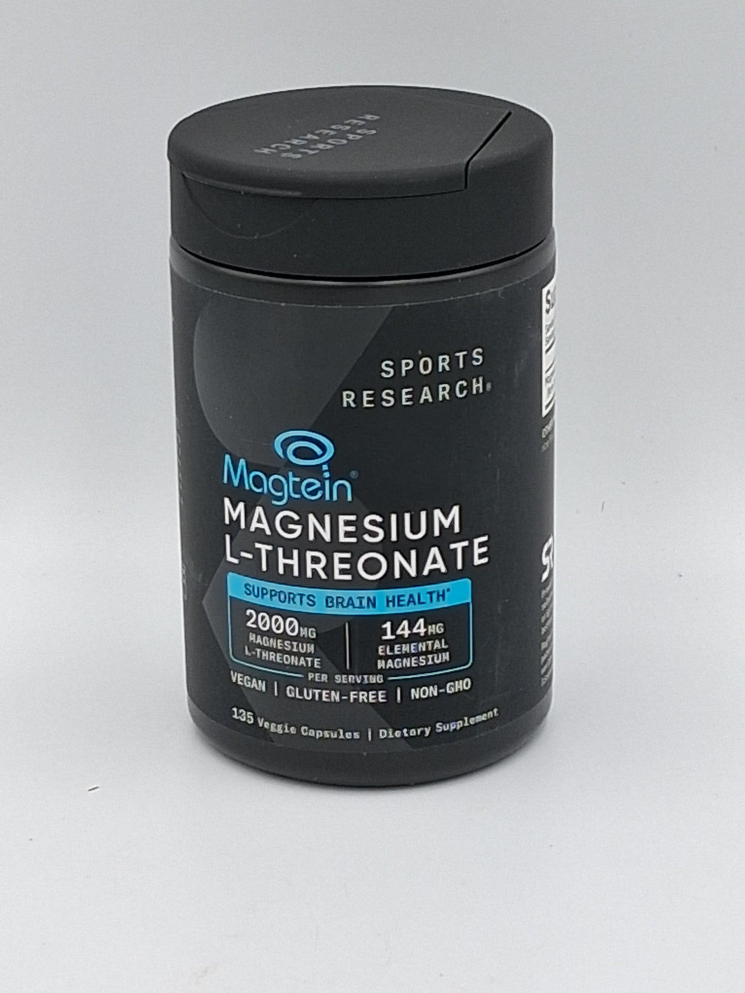 Sports Research Magtein Magnesium L-Threonate, 2000 mg, 135 Veggie Capsules