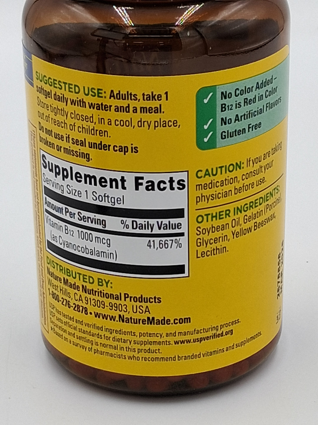 Nature Made Vitamin B12 1000 mcg., 400 Softgels