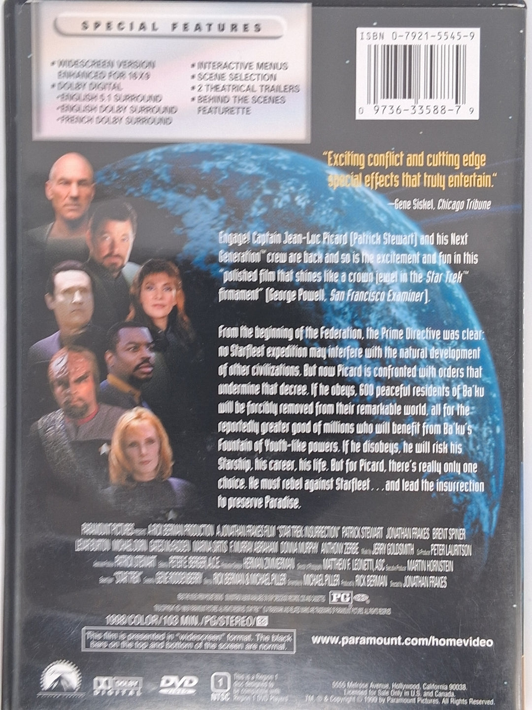 DVD - Star Trek Insurrection