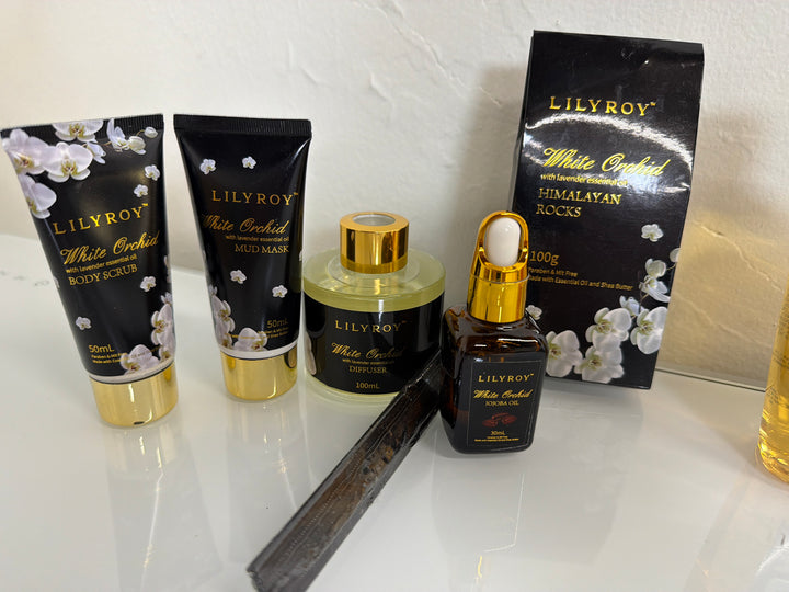 Lily Roy Vanilla and White Orchid Spa Sets