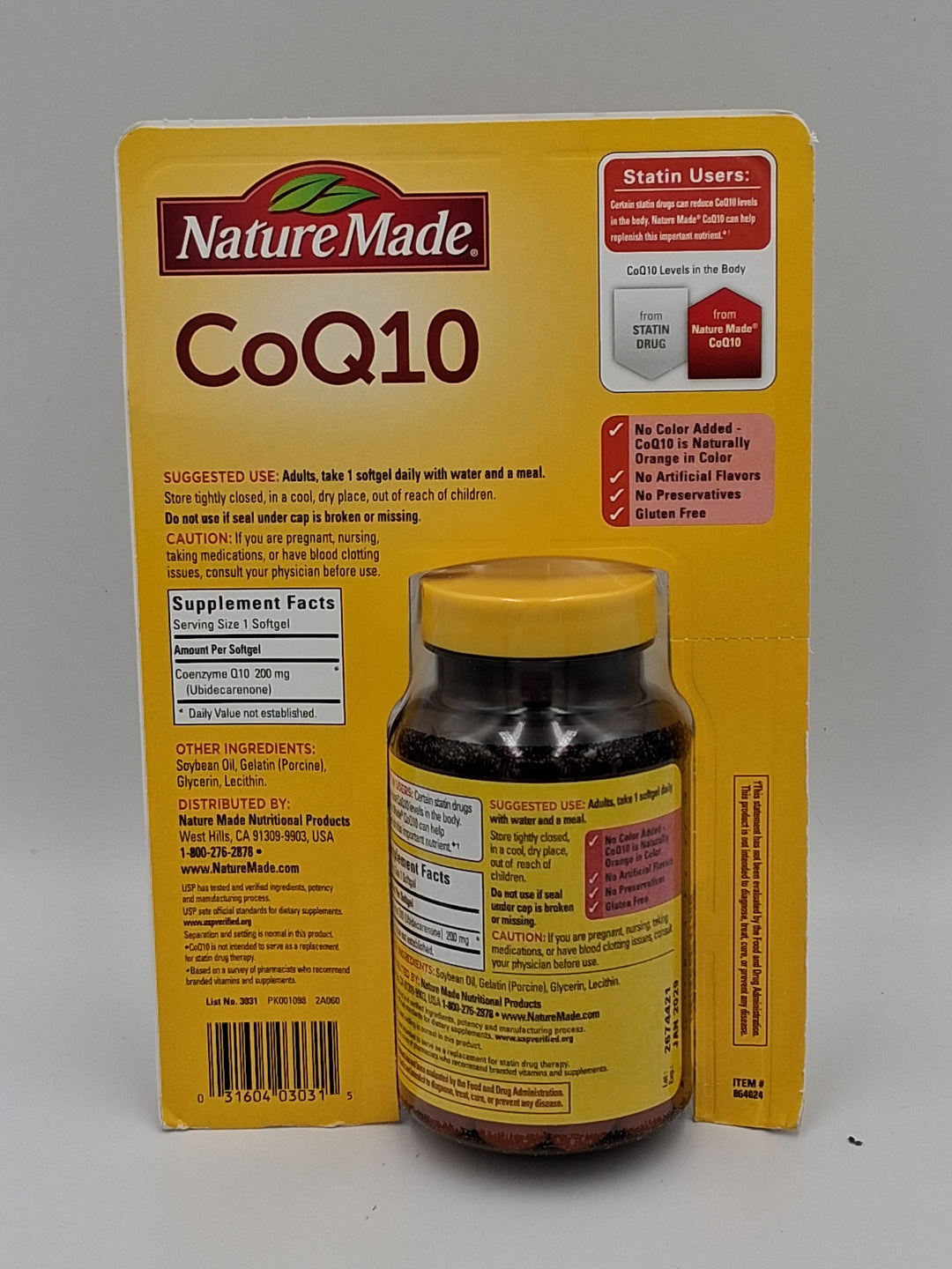 Nature Made CoQ10 200 MG, 140 Softgels
