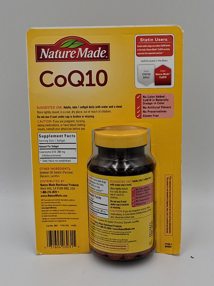 Nature Made CoQ10 200 MG, 140 Softgels