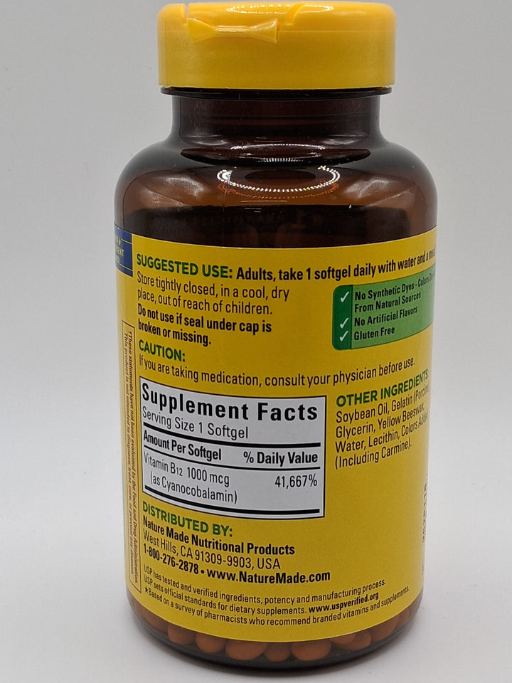 Nature Made - Vitamin B12 1000mg (40softgels)