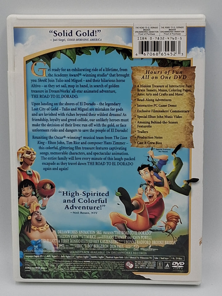 DVD - The Road To El Dorado