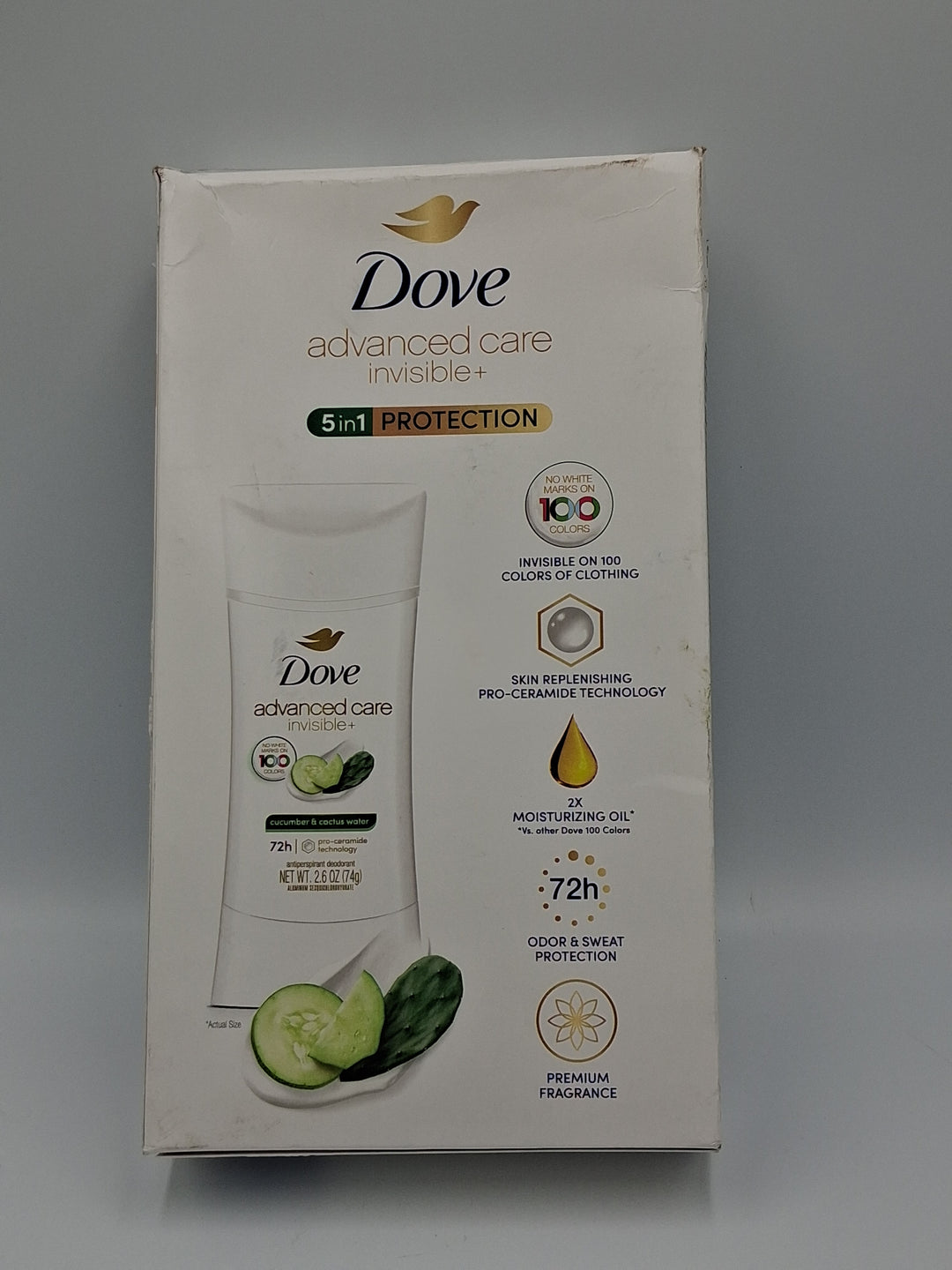 Dove - Advanced Care Invisible+ 4-Pack cucumber & cactus water