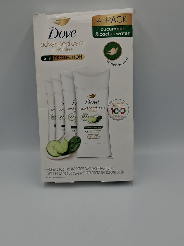 Dove - Advanced Care Invisible+ 4-Pack cucumber & cactus water