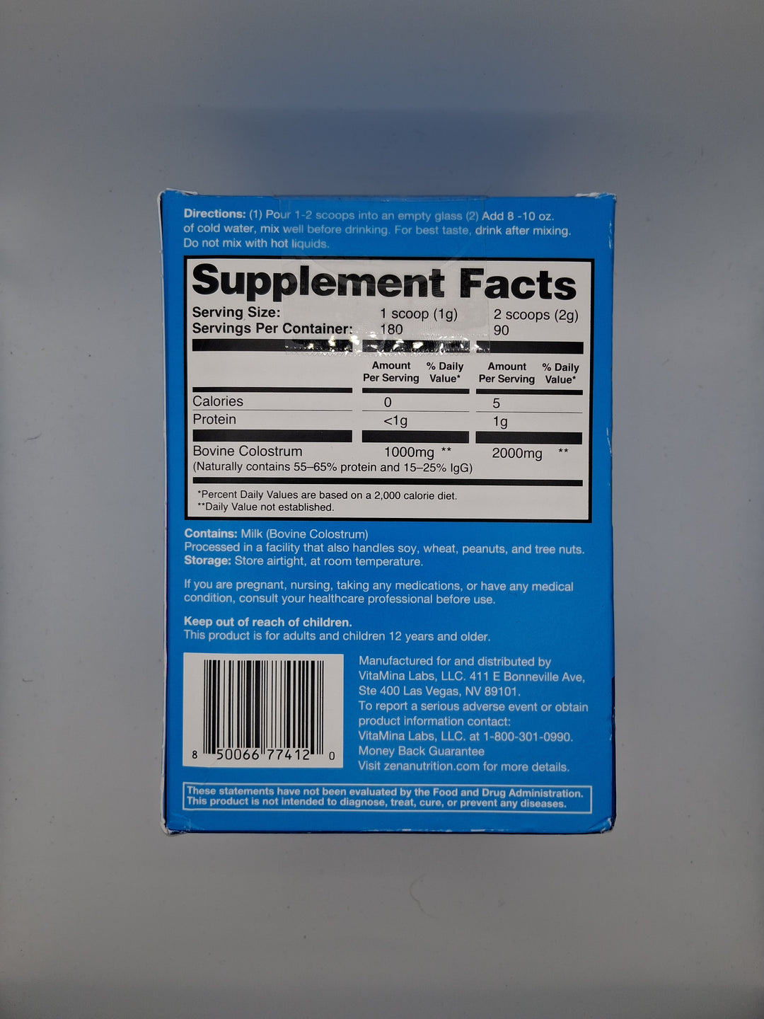Zena Nutrition Colostrum