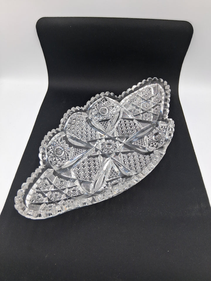 Vintage - Cut Glass 4 Piece Set + 1 Pressed Glass Piece