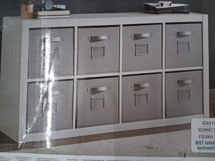 Bayside-Onin Room Divider with 8 Storage Bins