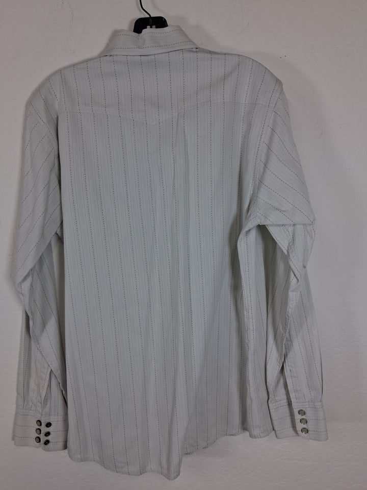 Express Mens Long Sleeve Cowboy Cut Shirt - Size M