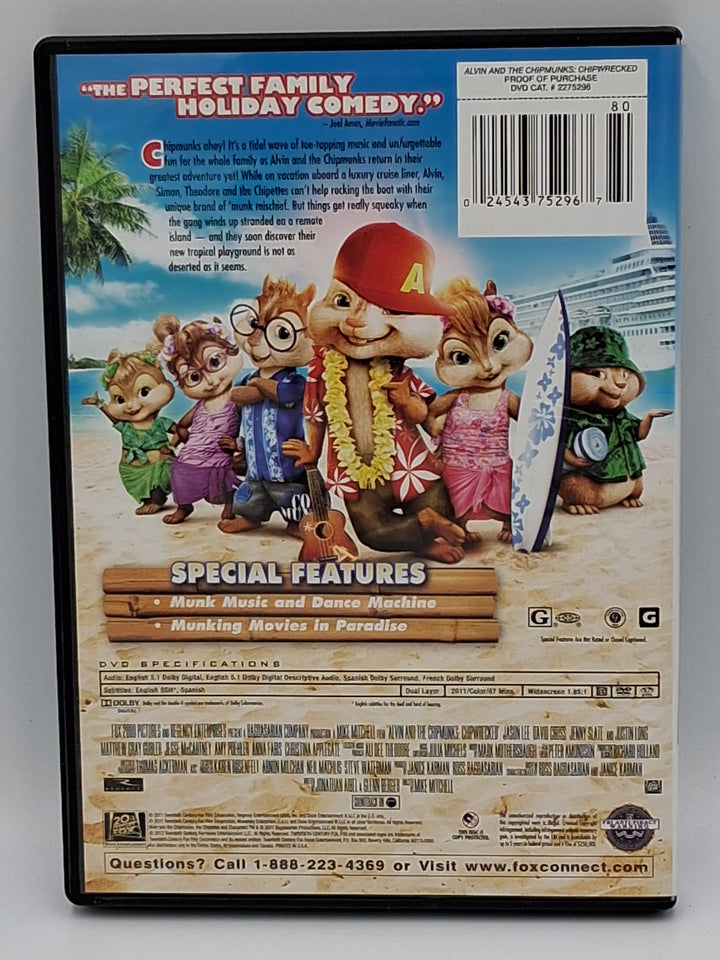 DVD - Alvin and The Chipmunks Chip Wrecked