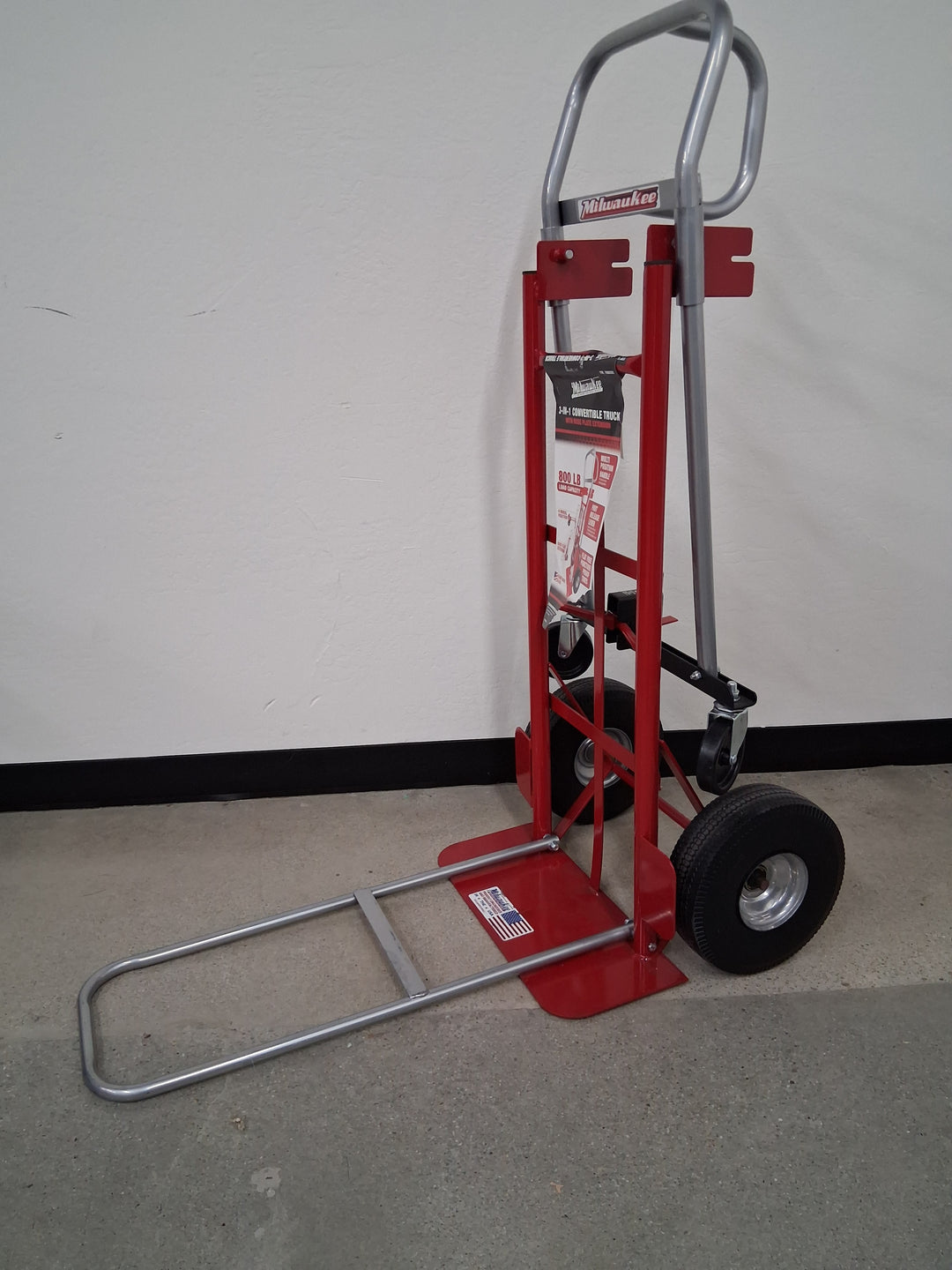 Milwaukee-3-in-1 Convertible Hand Truck with Nose Plate Extension
