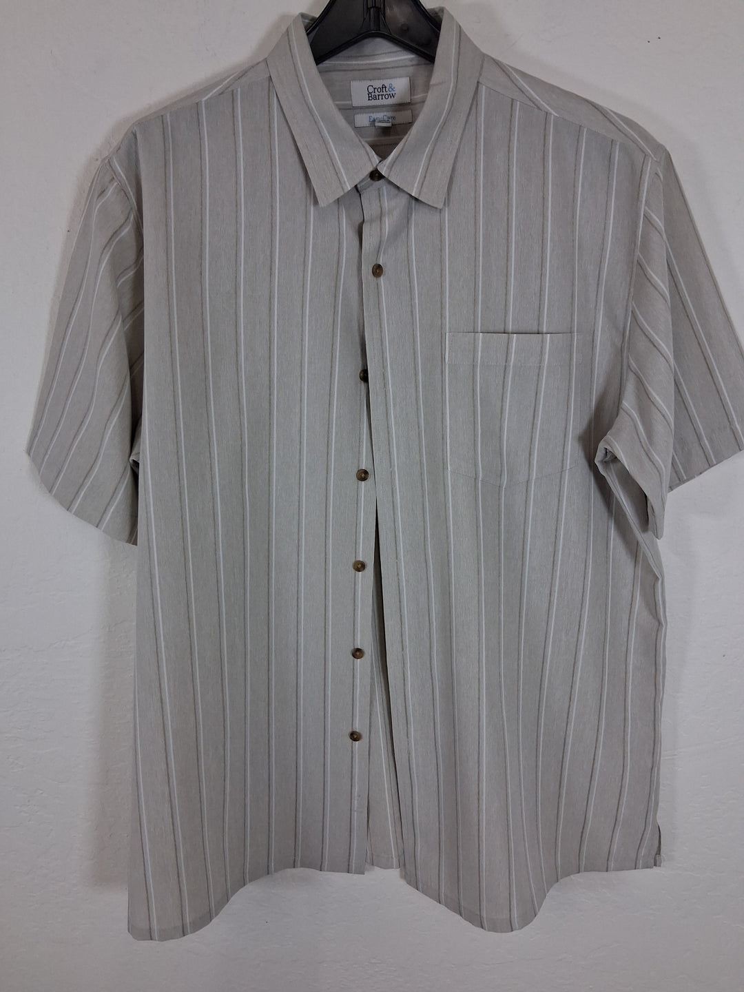 Croft & Barrow Mens Button Down Shirt/Front Pocket - Size Lg