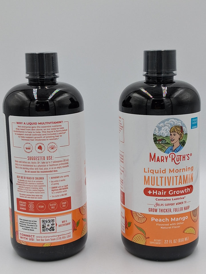 Mary Ruth's Liquid Morning Multivitamin + Hair Growth,  22 fl. oz. ,  2pk