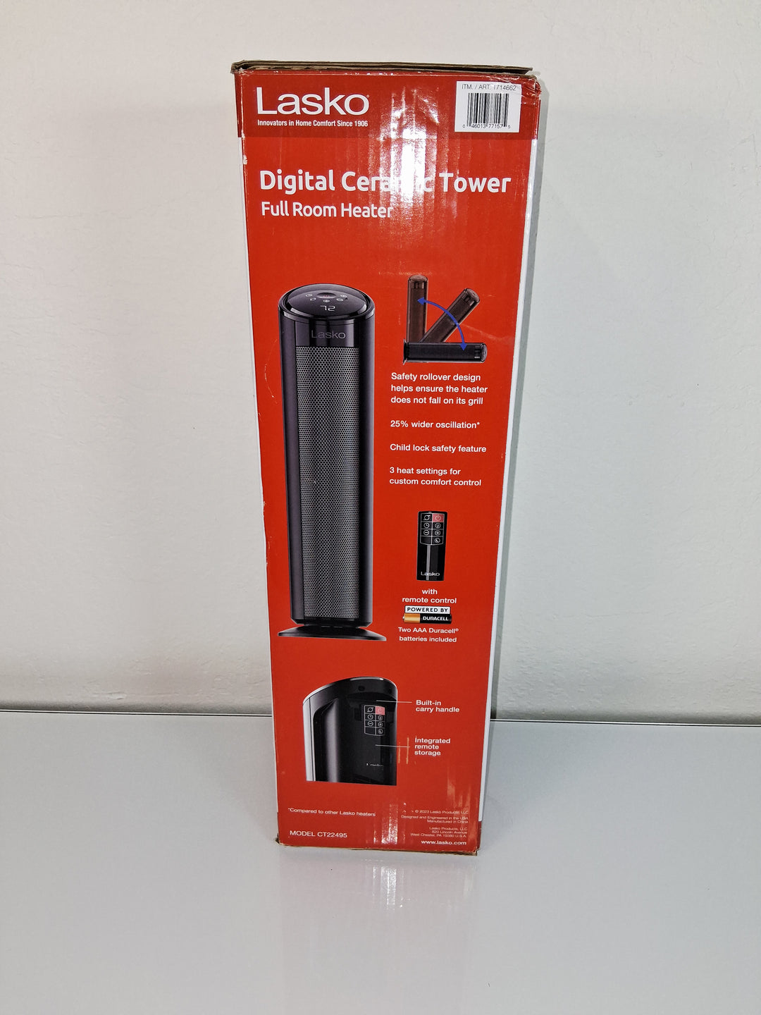 Lasko - Digital Ceramic Tower Heater